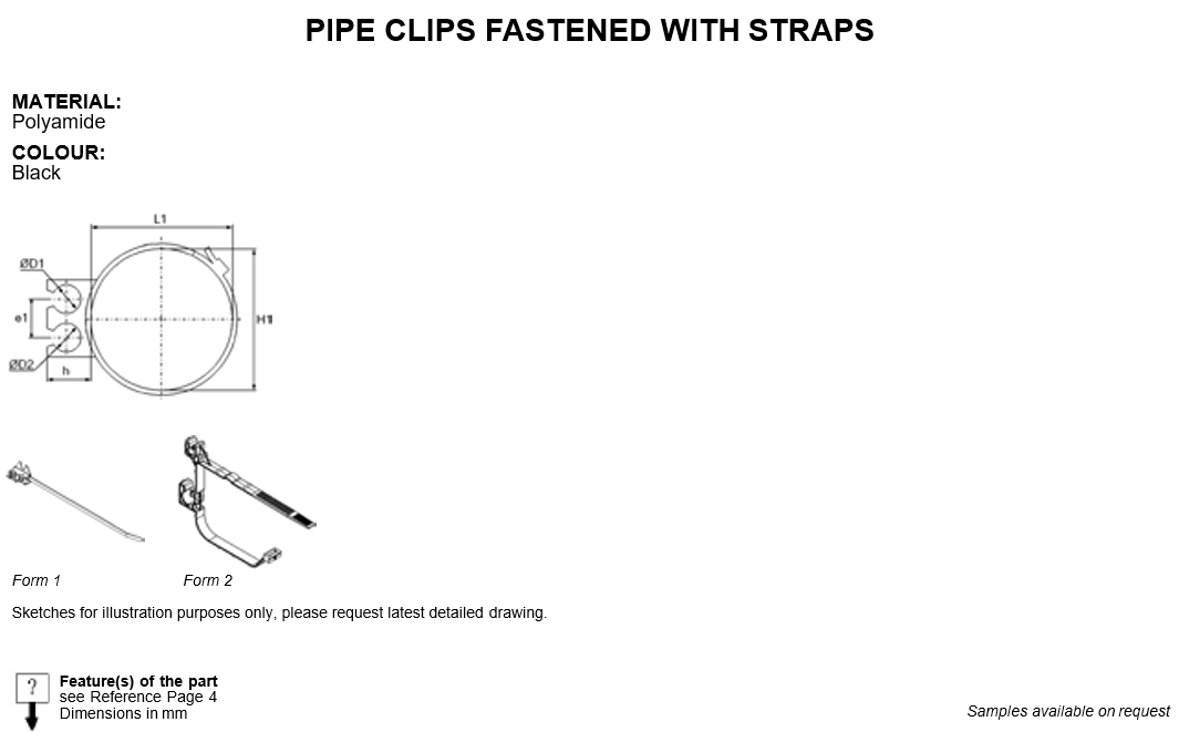 扎带固定卡夹 扎带固定卡夹